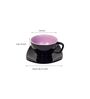 150Ml Black Purple Ceramic Tea Cup & Saucer Set