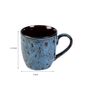 150Ml Blue Volcano Ceramic (Set Of 6) Tea Cups