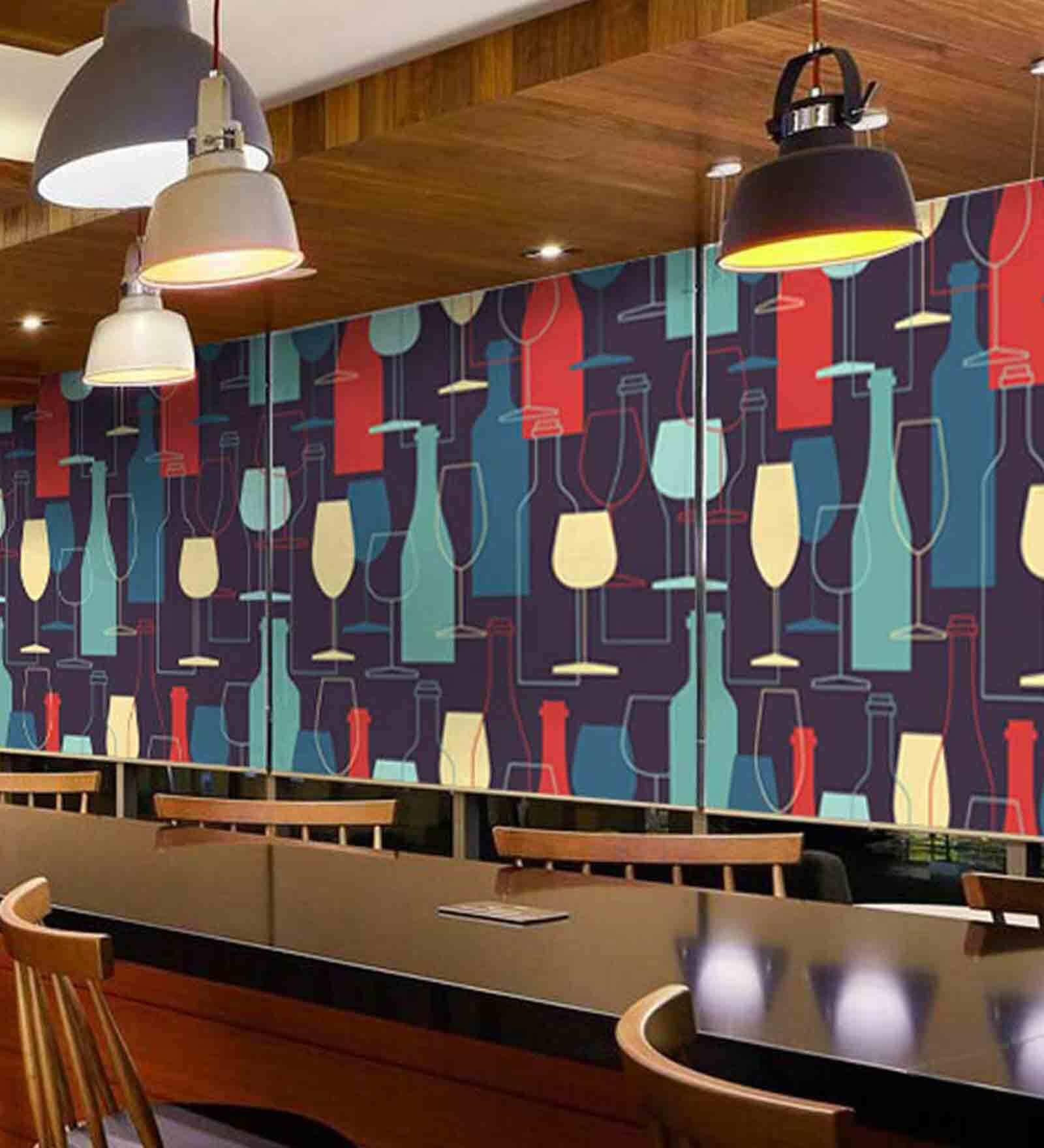 16 Feet Bar Bar 180 Gsm Wallpaper Roll