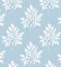 16 Feet Dust Blue Autumn Leaf 180 Gsm Wallpaper Roll