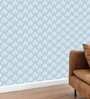 16 Feet Dust Blue Autumn Leaf 180 Gsm Wallpaper Roll
