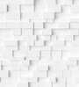 16 Feet White Blocks 180 Gsm Wallpaper Roll