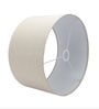 16-Inch Beige Fabric Drum Lampshade