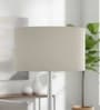 16-Inch Beige Fabric Drum Lampshade