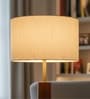 16-Inch Cream Texture Fabric Drum Lampshade