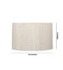 16-Inch Cream Texture Fabric Drum Lampshade