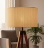 16-Inch Cream Texture Fabric Drum Lampshade