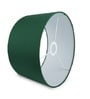 16-Inch Dark Green Fabric Drum Lampshade