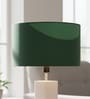 16-Inch Dark Green Fabric Drum Lampshade