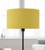 16-Inch Dark Yellow Fabric Drum Lampshade