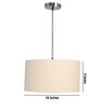 16-Inch Flex Fabric Drum Pendant Light
