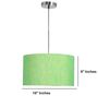 16-Inch Green Texture Fabric Drum Pendant Light