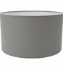 16-Inch Grey Fabric Drum Lampshade