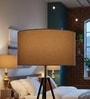 16-Inch Premium Jute Fabric Drum Lampshade