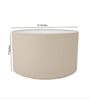 16-Inch Premium Jute Fabric Drum Lampshade