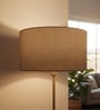 16-Inch Premium Jute Fabric Drum Lampshade