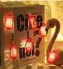 16 LED Red Kandil String Light