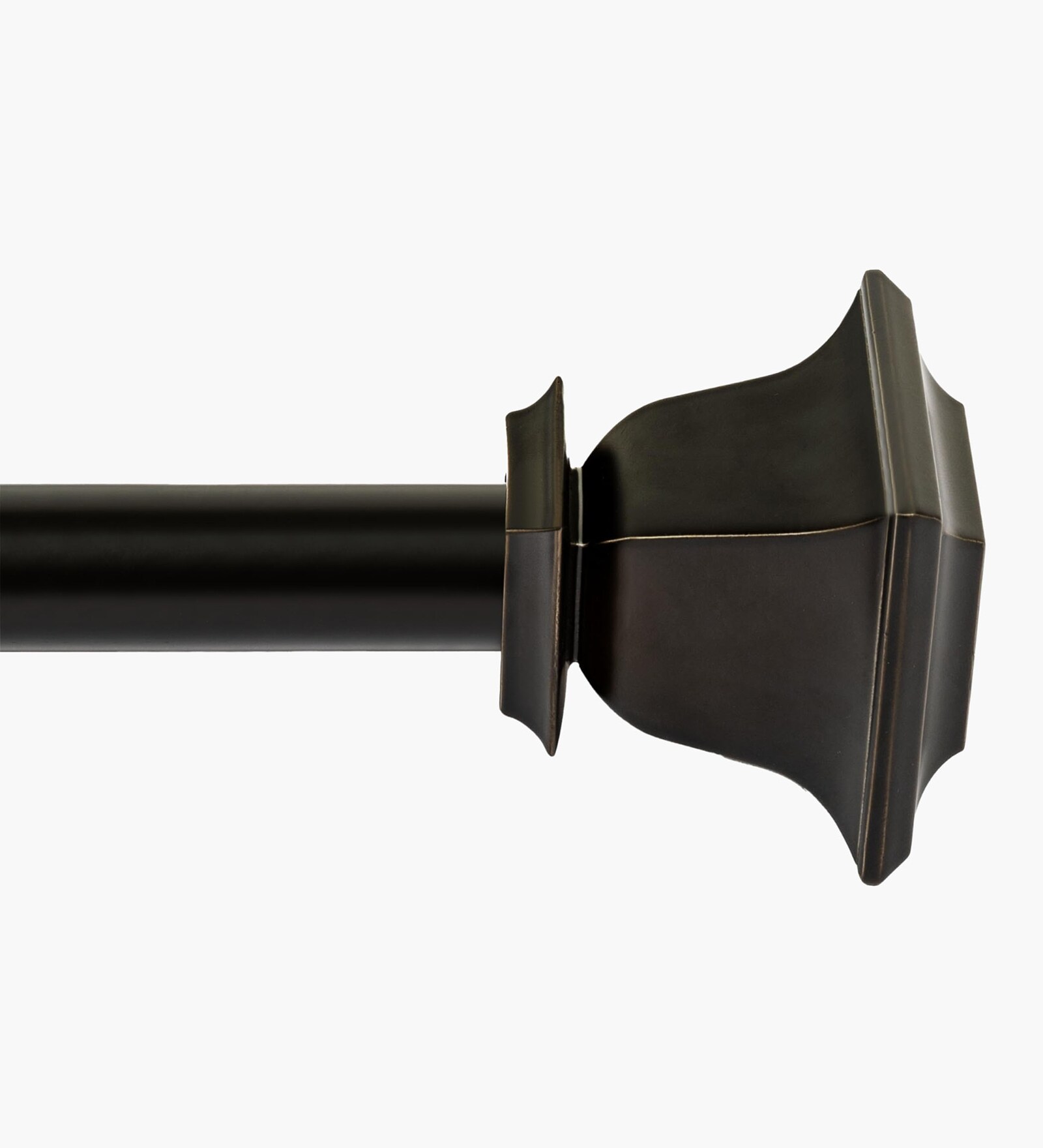 Bronze Adjustable Curtain Rod with Brackets (25MM Diameter)