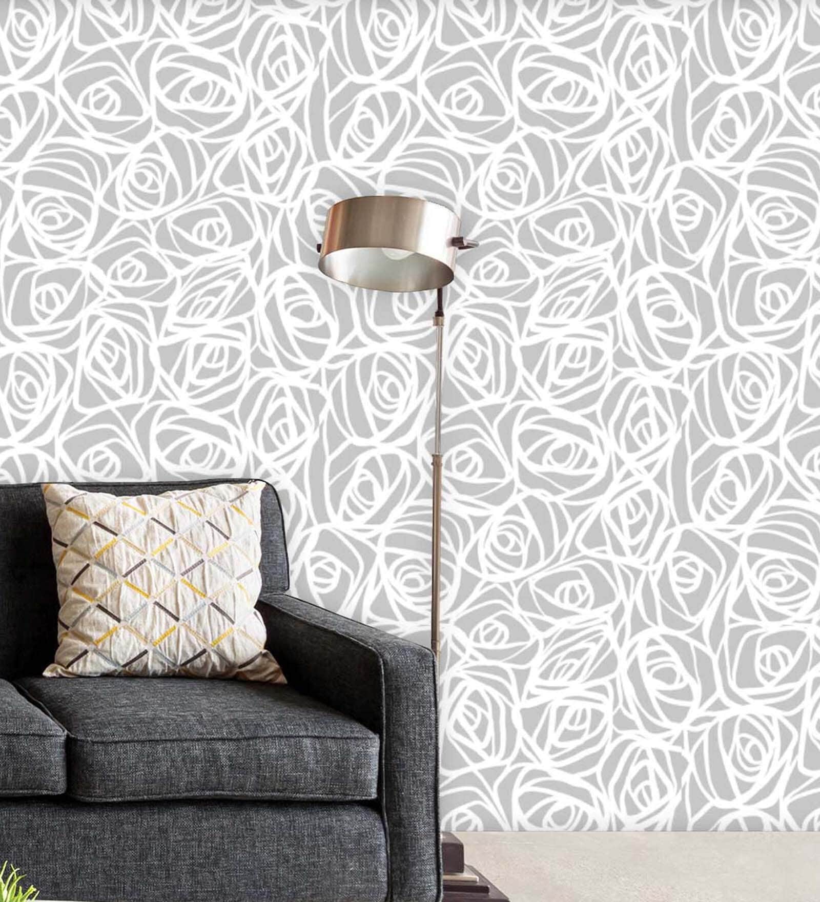 18 Feet Multicolor Abstract 300 Gsm Wallpaper Roll