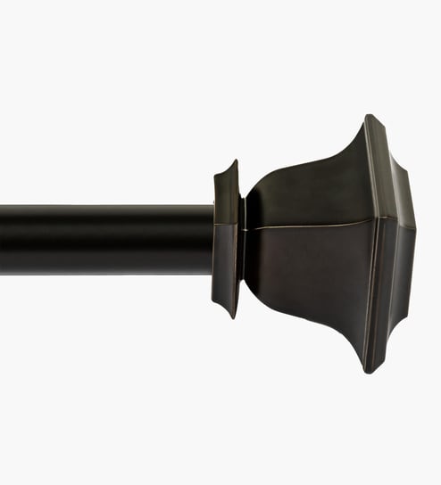 Bronze Adjustable Curtain Rod with Brackets (25MM Diameter)