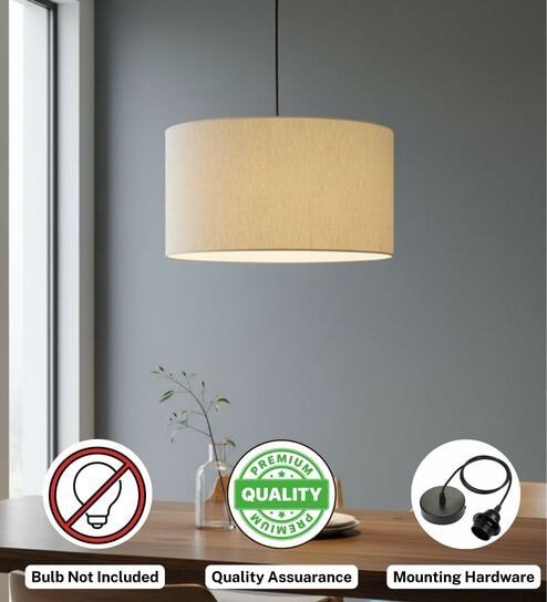 btr crafts 18-Inch Flex Fabric Drum Pendant Light, Modern Hanging Ceiling Lamp for Living Room, Bedroom, Dining Room & Home Decor, Black Canopy-picture-40