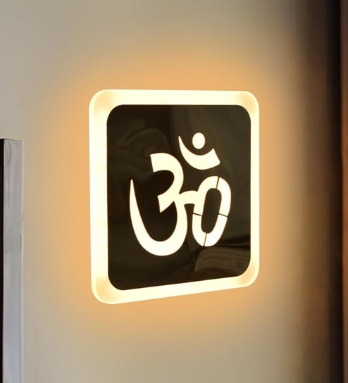 18W OM LED Modern Wall Lamp   Decorative Temple Light for Living Room, Bedroom & Home D cor | 3 Color Modes: Warm, Natural & Cool White | 1Year Warranty