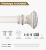 Ivory Adjustable Curtain Rod (25MM Diameter)