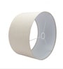 18-Inch Beige Fabric Drum Lampshade