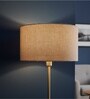18-Inch Beige Fabric Drum Lampshade