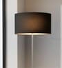 18-Inch Black Fabric Drum Lampshade