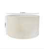18-Inch Cream Fabric Drum Lampshade