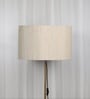 18-Inch Cream Texture Fabric Drum Lampshade