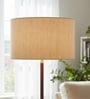 18-Inch Cream Texture Fabric Drum Lampshade