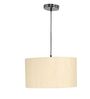 18-Inch Cream Texture Fabric Drum Pendant Light