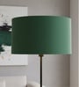 18-Inch Dark Green Fabric Drum Lampshade