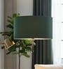18-Inch Dark Green Fabric Drum Lampshade