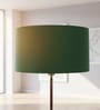 18-Inch Dark Green Fabric Drum Lampshade