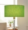 18-Inch Green Texture Fabric Drum Lampshade