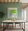 18-Inch Green Texture Fabric Drum Pendant Light