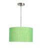 18-Inch Green Texture Fabric Drum Pendant Light