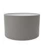18-Inch Grey Fabric Drum Lampshade