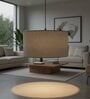 18-Inch Grey Fabric Drum Pendant Light