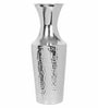 18 Inch High Silver Color Metal Floor Vase