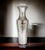 18 Inch High Silver Color Metal Floor Vase