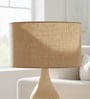 18-Inch Natural Jute Fabric Drum Lampshade