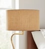 18-Inch Natural Jute Fabric Drum Lampshade