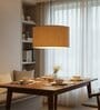 18-Inch Natural Jute Fabric Drum Pendant Light