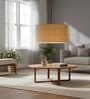 18-Inch Natural Jute Fabric Drum Pendant Light