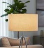 18-Inch Premium Jute Fabric Drum Lampshade