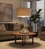 18-Inch Premium Jute Fabric Drum Pendant Light, Modern Hanging Ceiling Lamp